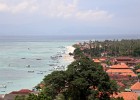 Uitzicht op het uiterste puntje van Nusa Lembongan